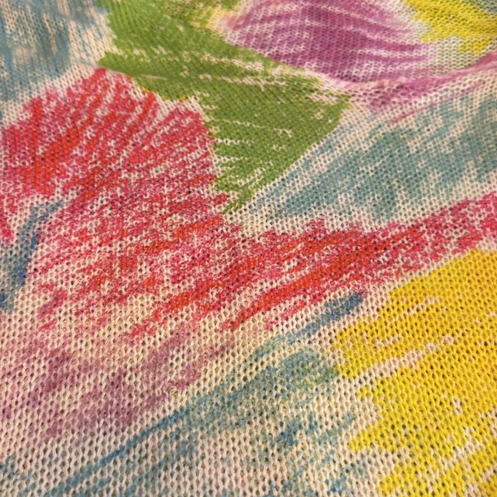 Yolly Italy Colorful Abstract Knit Sweater - Picture 4 of 6